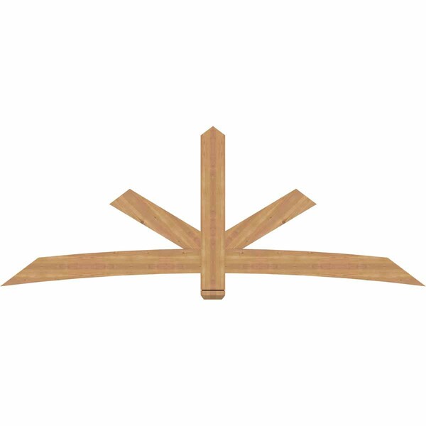 Ekena Millwork Alberta Smooth Timber Gable Bracket, Western Red Cedar, 96"W x 36"H x 1 1/2"D x 5 1/2"F, 9/12 Pitch GBW096X36X0206ALB00SWR - main